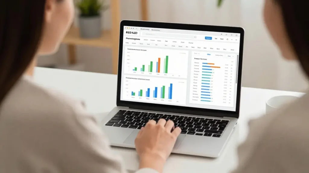 Blogger writing SEO content to earn money online